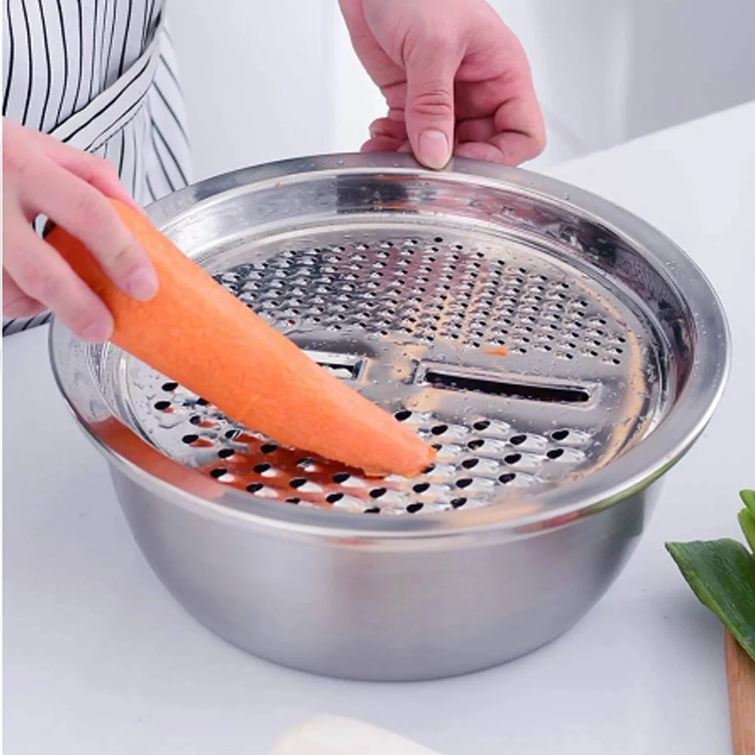 Premium Julienne Grater – 3-in-1 Stainless Steel Salad Maker | Quickslice - Buy Online at Alikart