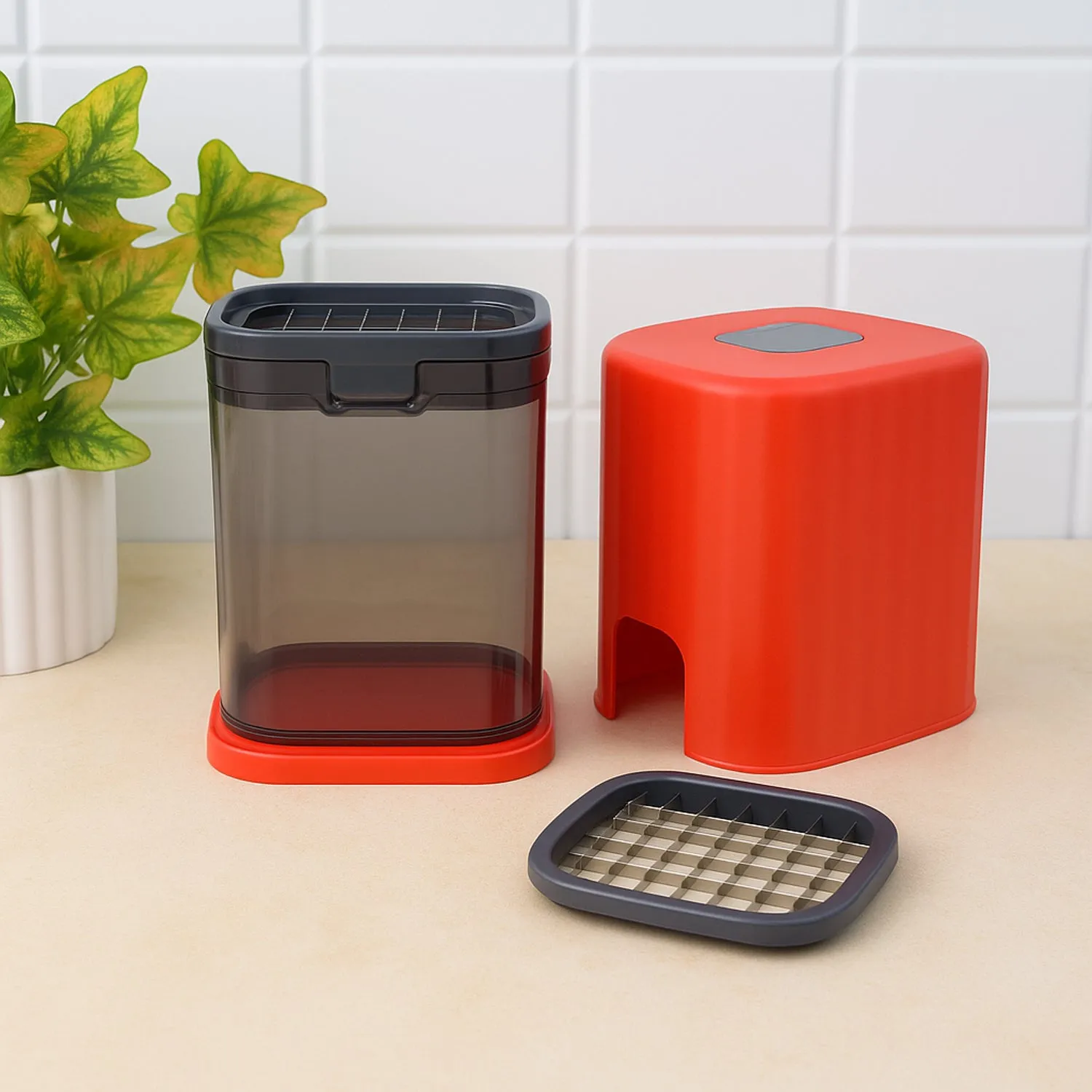 Onion Chopper – Multipurpose Manual Press with Storage Box - Detailed Feature View 7