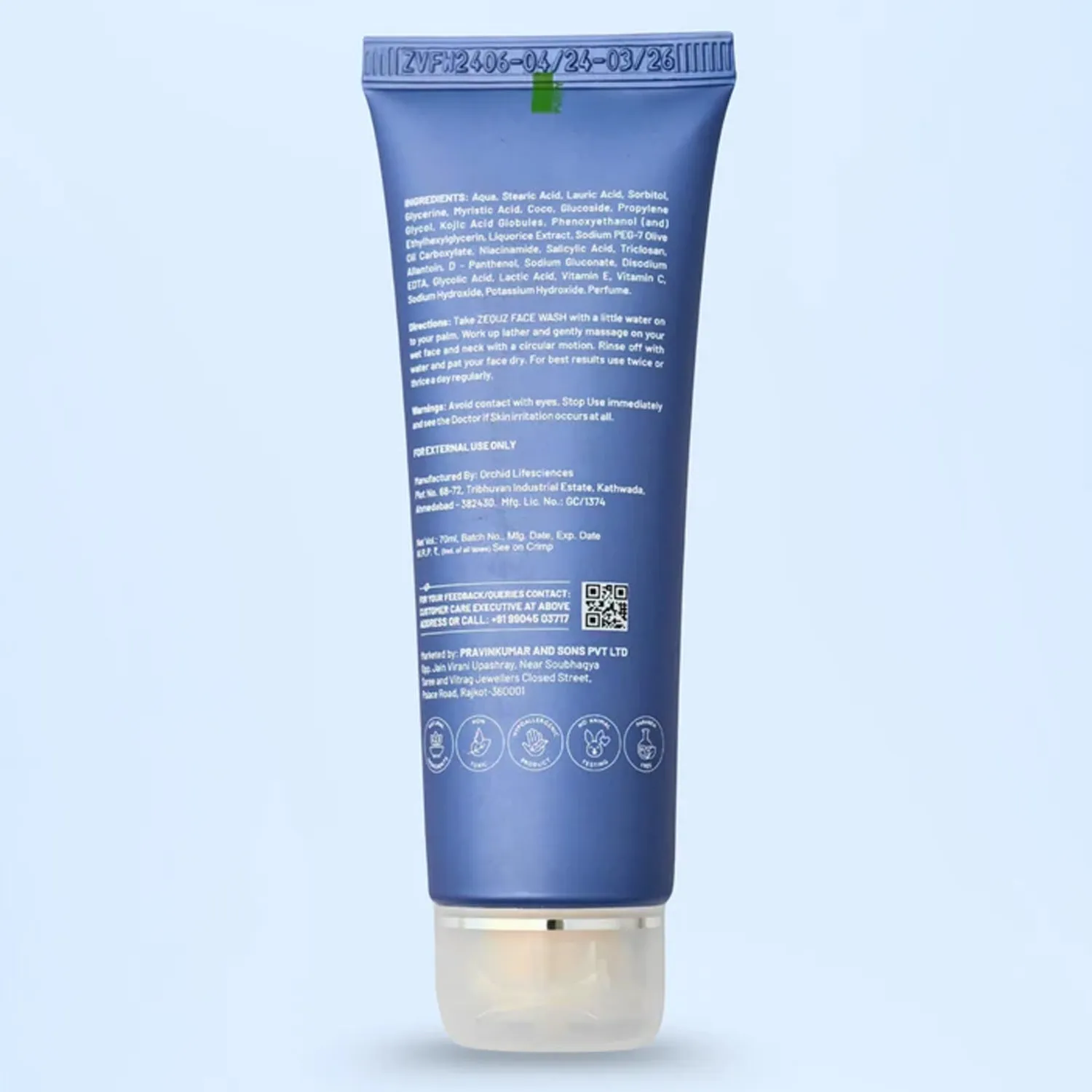 Vitamin C Brightening Face Wash – Gentle Glow & Oil Control - Detailed Feature View 2