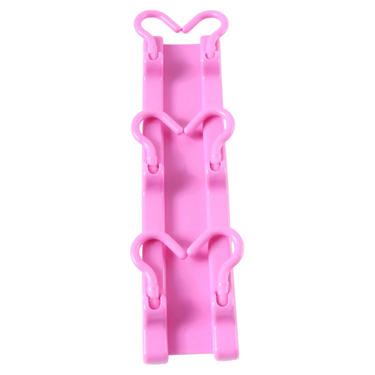Multi-Purpose Hanging Organizer – 6 Durable Pink Hooks - Detailed Feature View 4