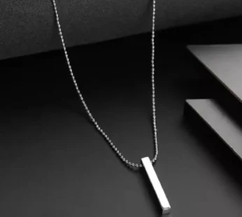 Stainless Steel Locket Necklace – Minimalist Stick Pendant | Menclave