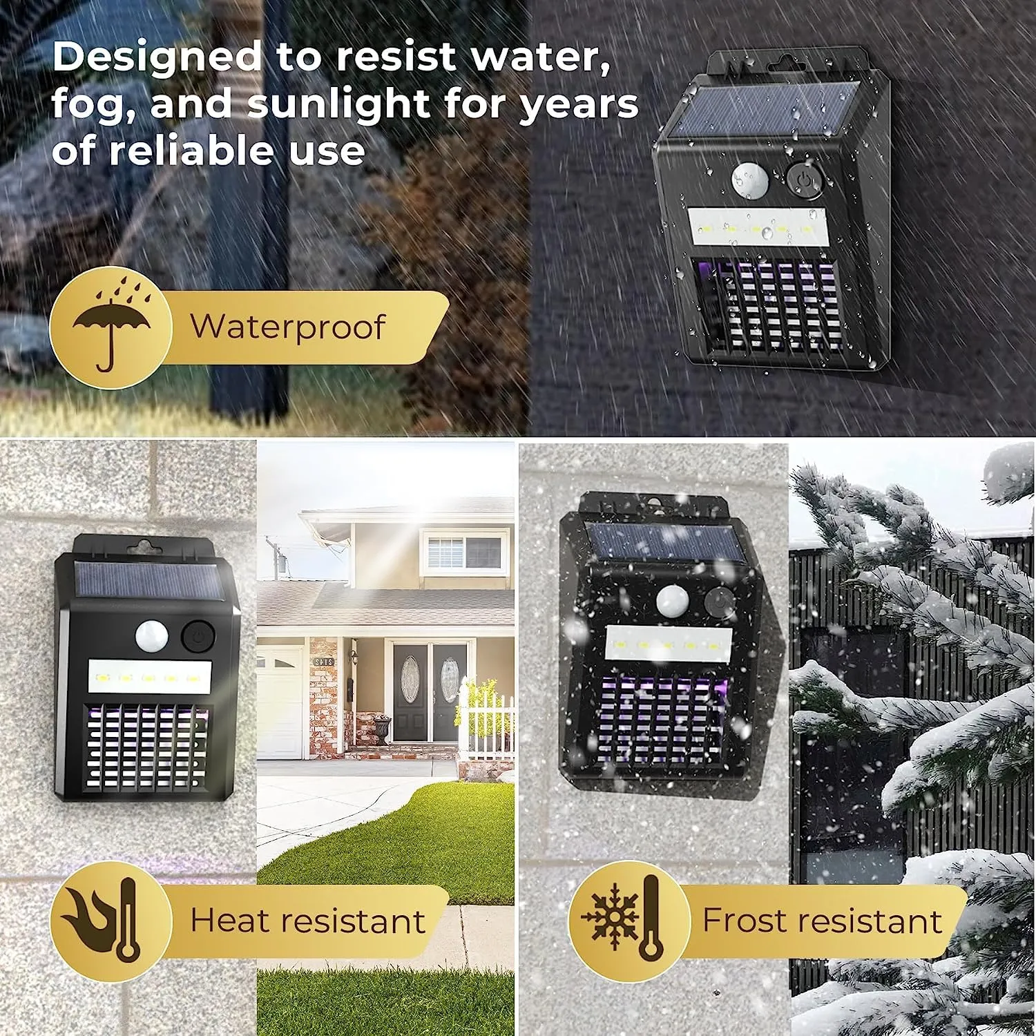 Solar Bug Zapper – 2-in-1 Motion Sensor Light | Garden Vera - Detailed Feature View 3