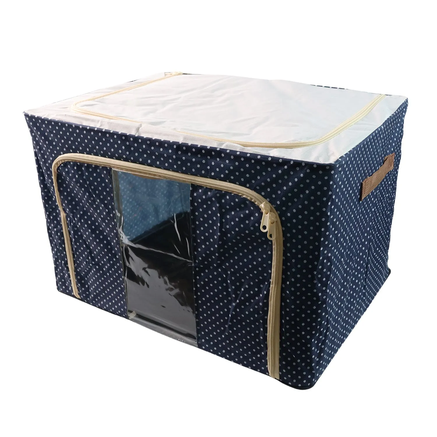 Foldable Steel-Frame Clothes Storage Box – Dust-Proof Organizer - Detailed Feature View 4