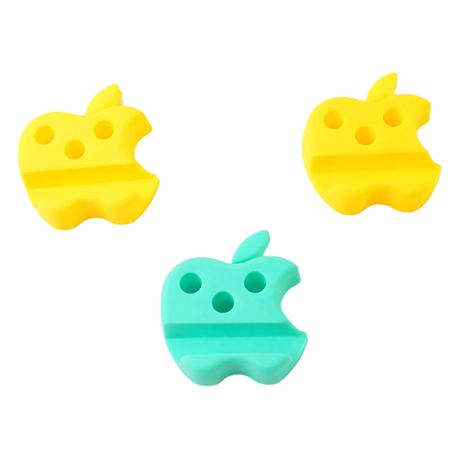 Mobile Stand with Pen Holder – Apple-Shaped Desk Organizer 3 Pc - Detailed Feature View 5
