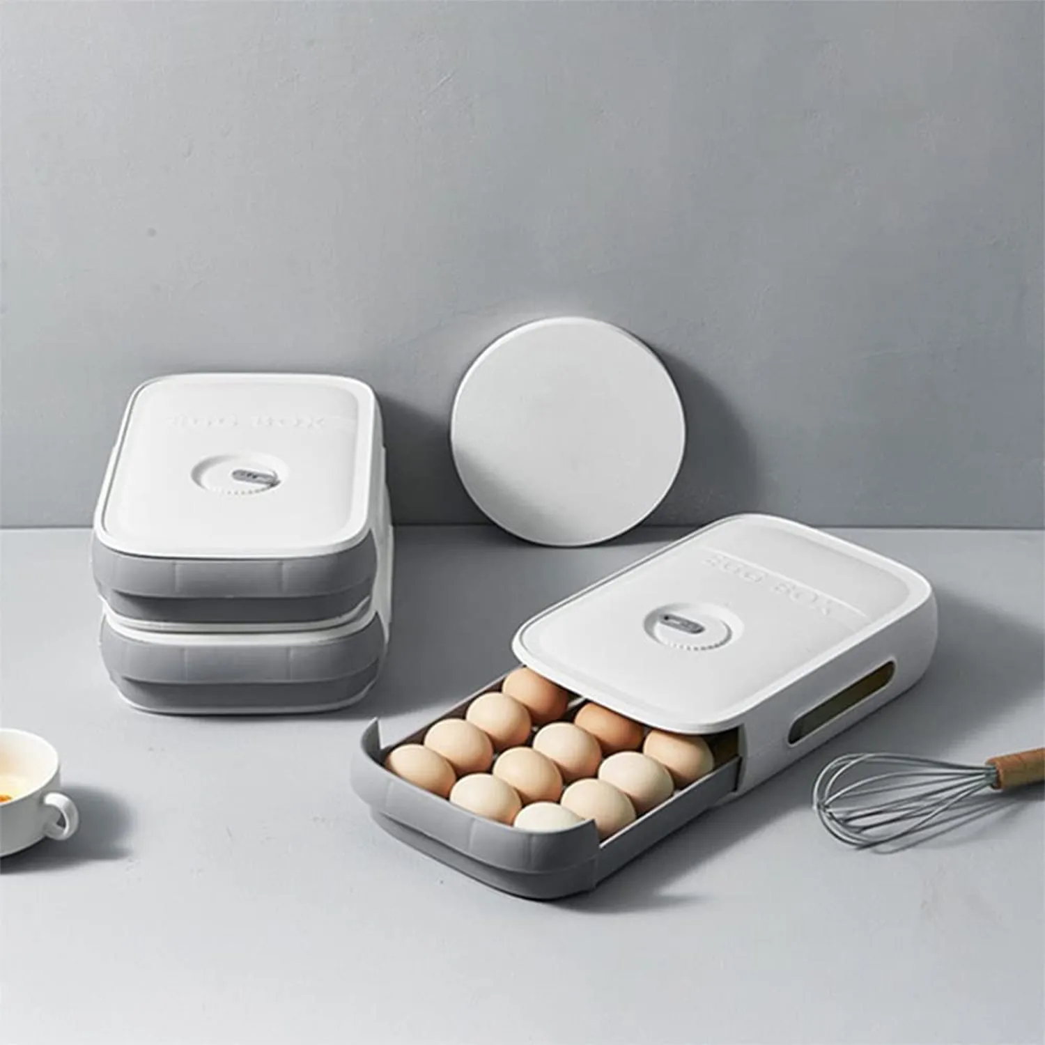Premium Egg Storage Box – Drawer Style Fridge Organizer for Freshness | Storenzo - Buy Online at Alikart