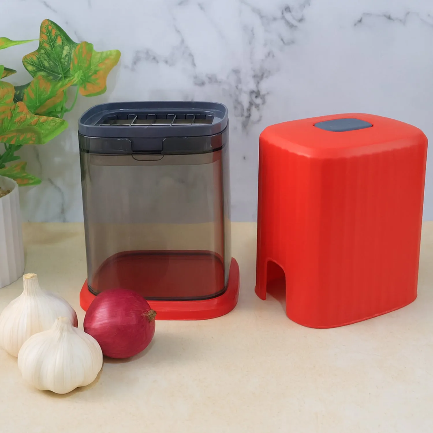 Onion Chopper – Multipurpose Manual Press with Storage Box - Detailed Feature View 8