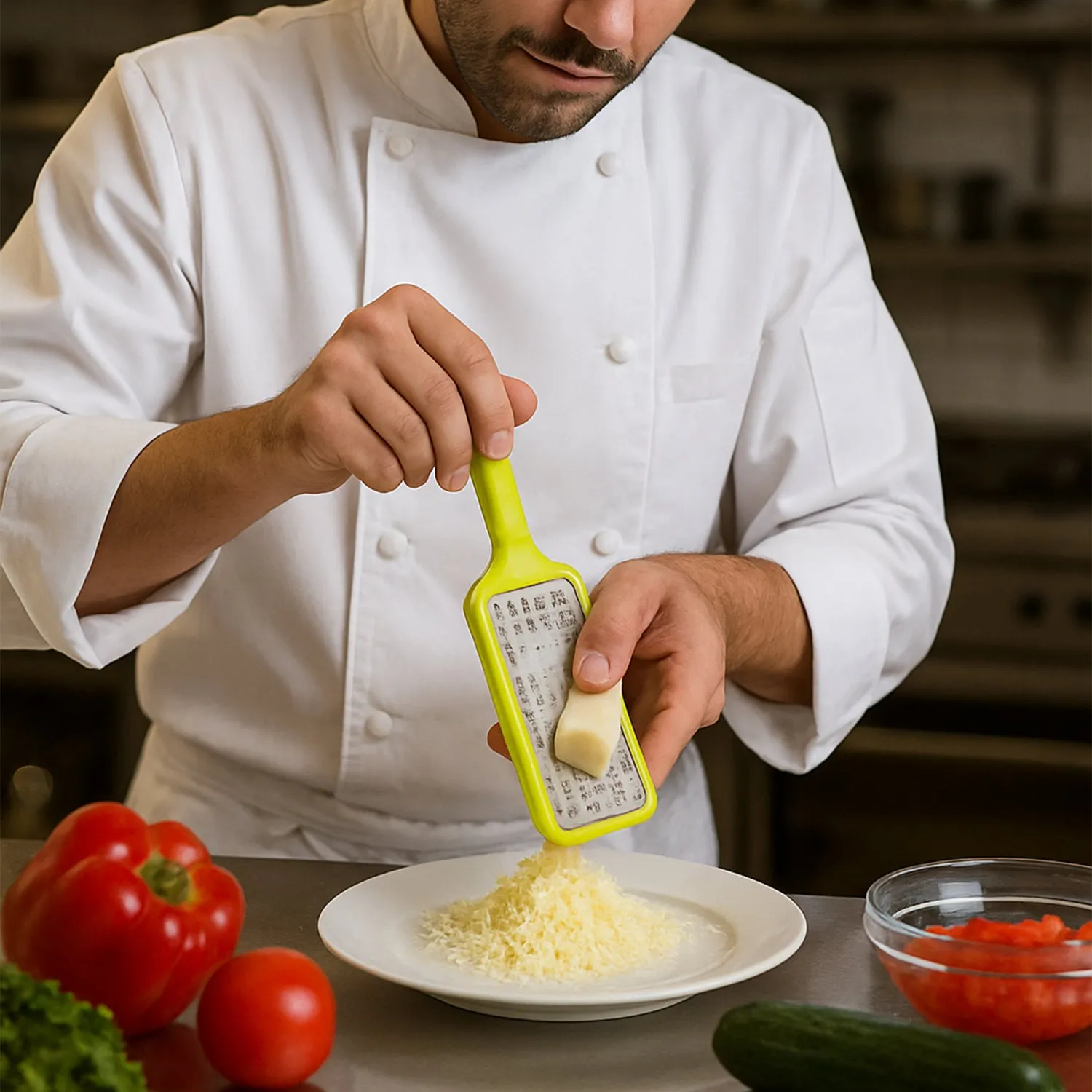 Stainless Steel Cheese Grater – Multi-Purpose Kitchen Tool | CookAura - Detailed Feature View 7