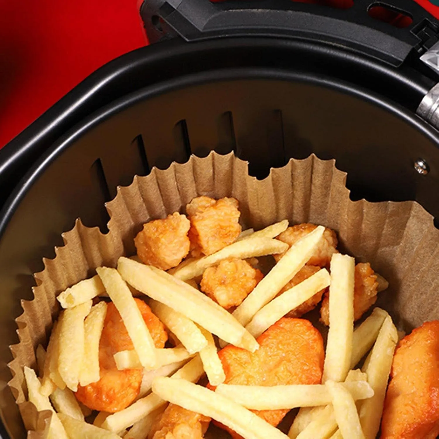 Air Fryer Liners – Round Disposable Parchment (50 Pcs) | Dabster - Detailed Feature View 5