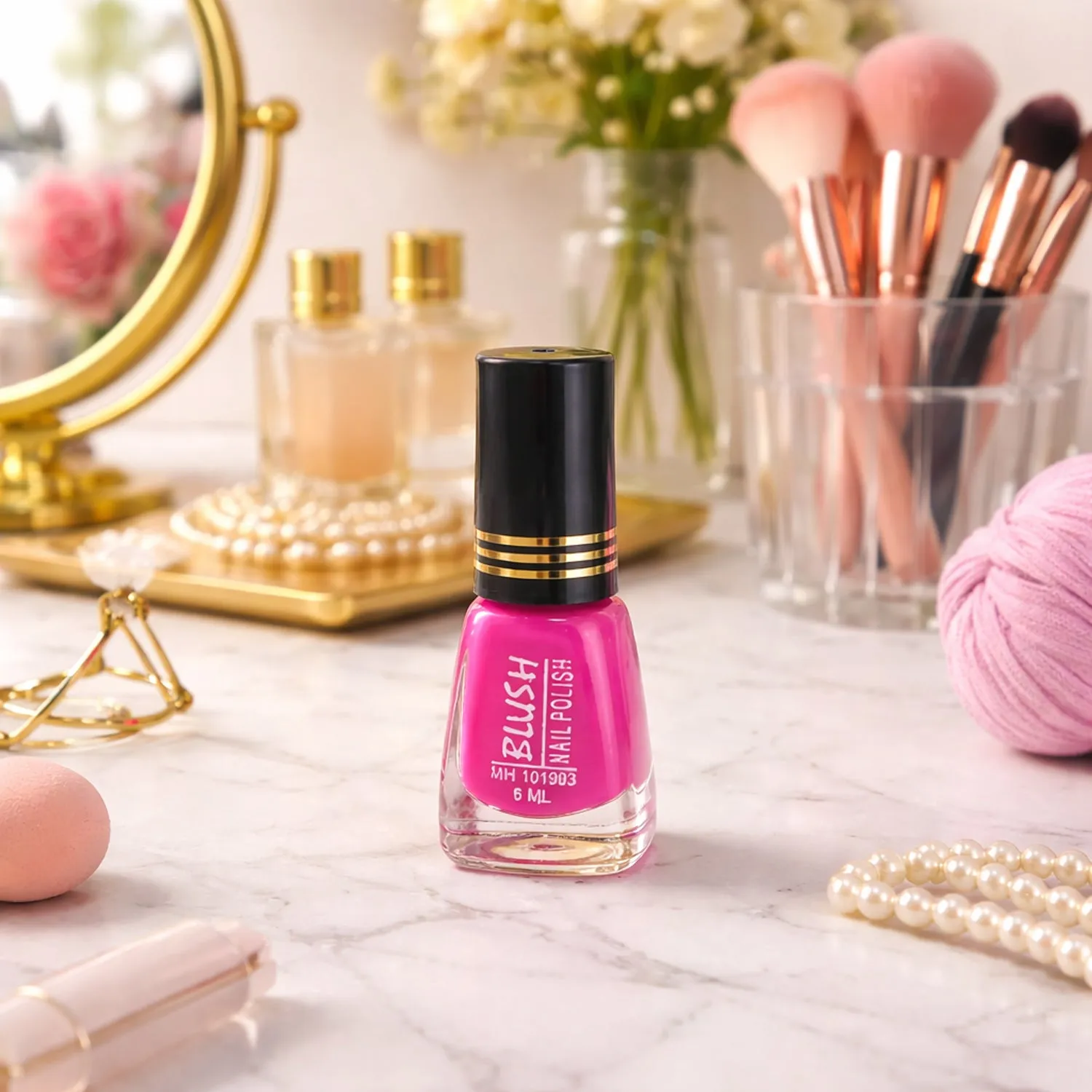 Premium Mini Matte Nail Polish – Quick-Dry 6 ML Glitter Finish - Buy Online at Alikart
