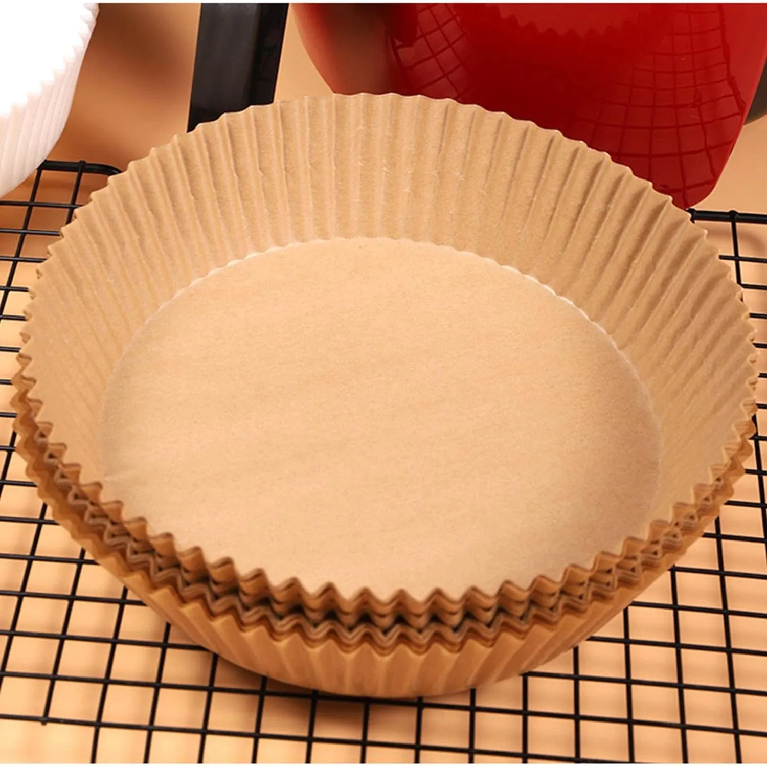 Air Fryer Liners – Round Disposable Parchment (50 Pcs) | Dabster - Detailed Feature View 6