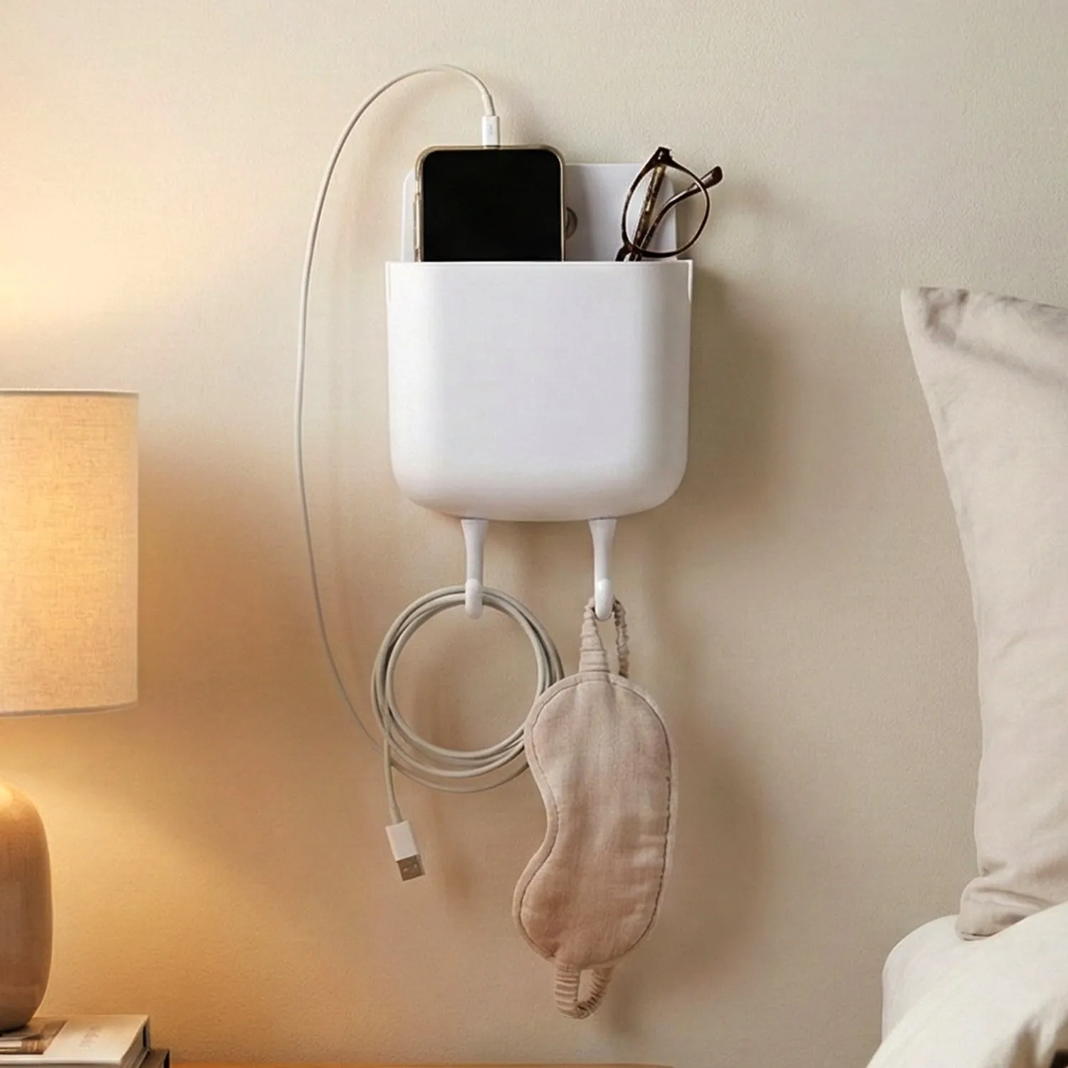 Premium Wall Mounted Mobile Charging Holder – Space Saving Organizer - Buy Online at Alikart
