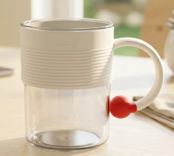 Plastic Coffee Mug – Unbreakable with Ring Handle Anti-Slip Grip