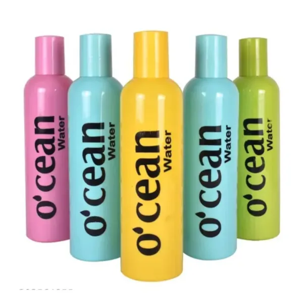 Ocean-Inspired Water Bottle – With Flip Cap,Portable Drinking Bottle (Random Color- Pack of 1)