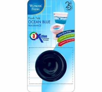 Toilet Cleaner Flush Tab – Ocean Blue, 50g | Wonder Fresh