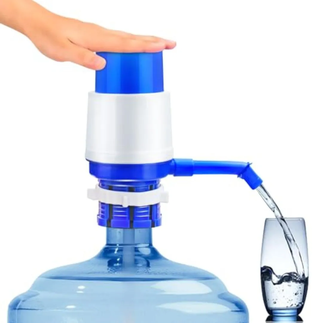 Jaldhara Manual Water Pump – Easy Hand Press Drinking Water Dispenser for Bottled Water (Random color-Pack of 1) - Detailed Feature View 1