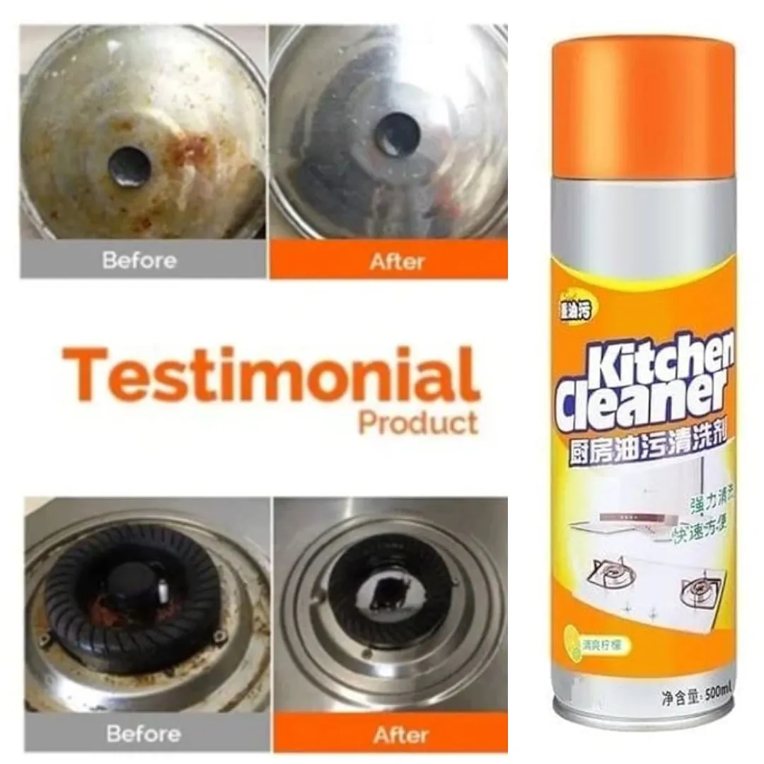Kitchen Oil & Grease Stain Remover Spray – 500ml Chimney & Bubble Cleaner, All-Purpose Foam Degreaser (Pack of 1) - Detailed Feature View 4