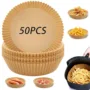 Premium Air Fryer Liners – Round Disposable Parchment (50 Pcs) | Dabster - Buy Online at Alikart