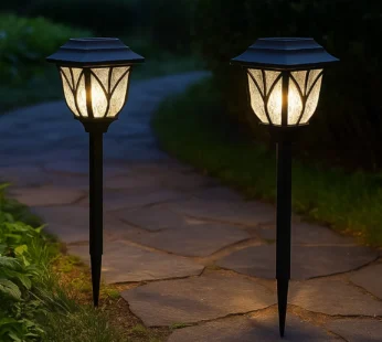 Solar Pathway Lights – Water-Ripple Garden Lighting | FitFuzion