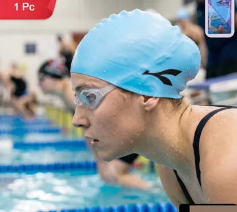 Waterproof Stretchable Silicone Swim Cap – Fits All Ages for Swim & Water Sports