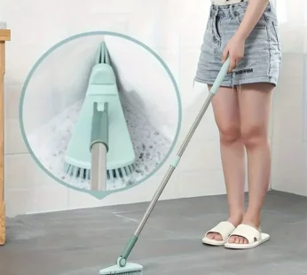 Long Handle Triangular Rigid Hair Brush – Bathroom Tile & Toilet Floor Cleaning Brush