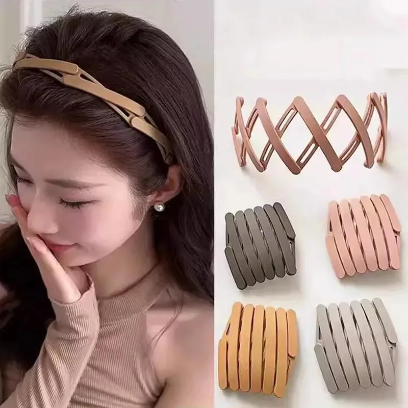 Premium 1 Pc Compact & Portable Retractable Hairband - Solid Color, Foldable Design for Travel & Everyday Use - Buy Online at Alikart