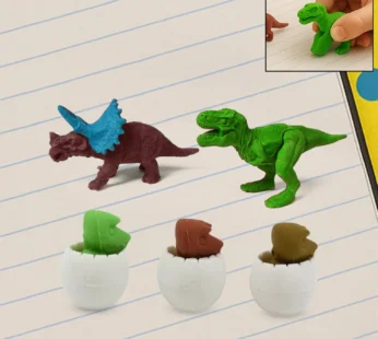 Dinosaur Puzzle Erasers – 5-Pc Kids Fun Stationery Set | Brain Horizon