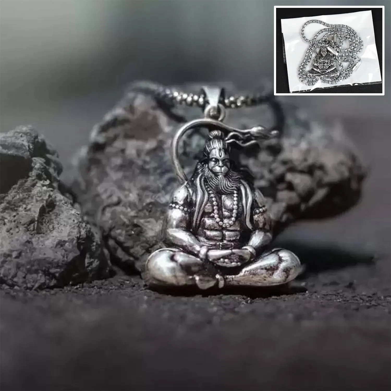 Premium Hanuman Pendant – Spiritual Jewellery for Men & Women | Blessed Trinkets - Buy Online at Alikart