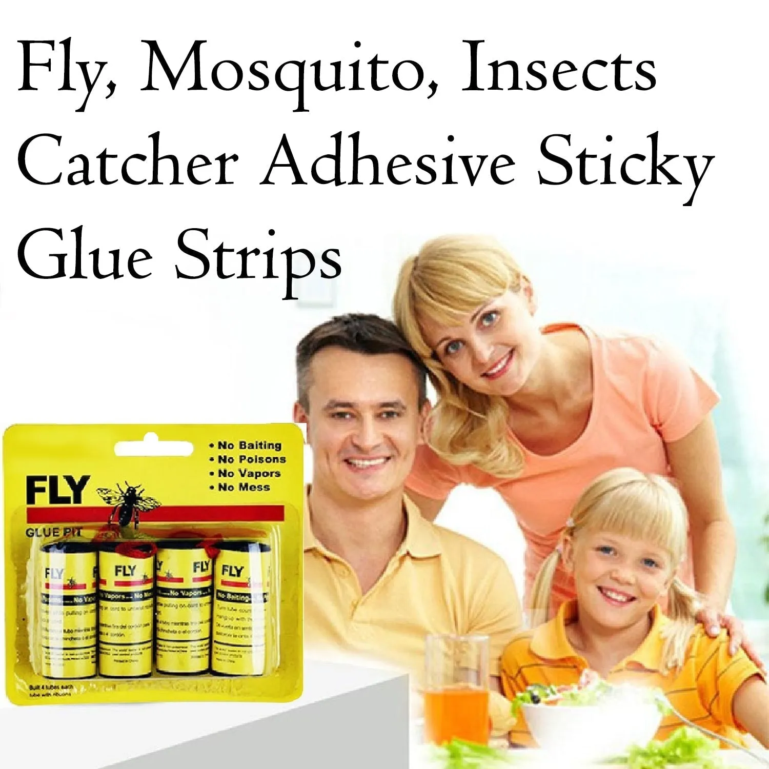 Premium Fly Catcher Sticky Strips Non-Toxic Odorless - Buy Online at Alikart