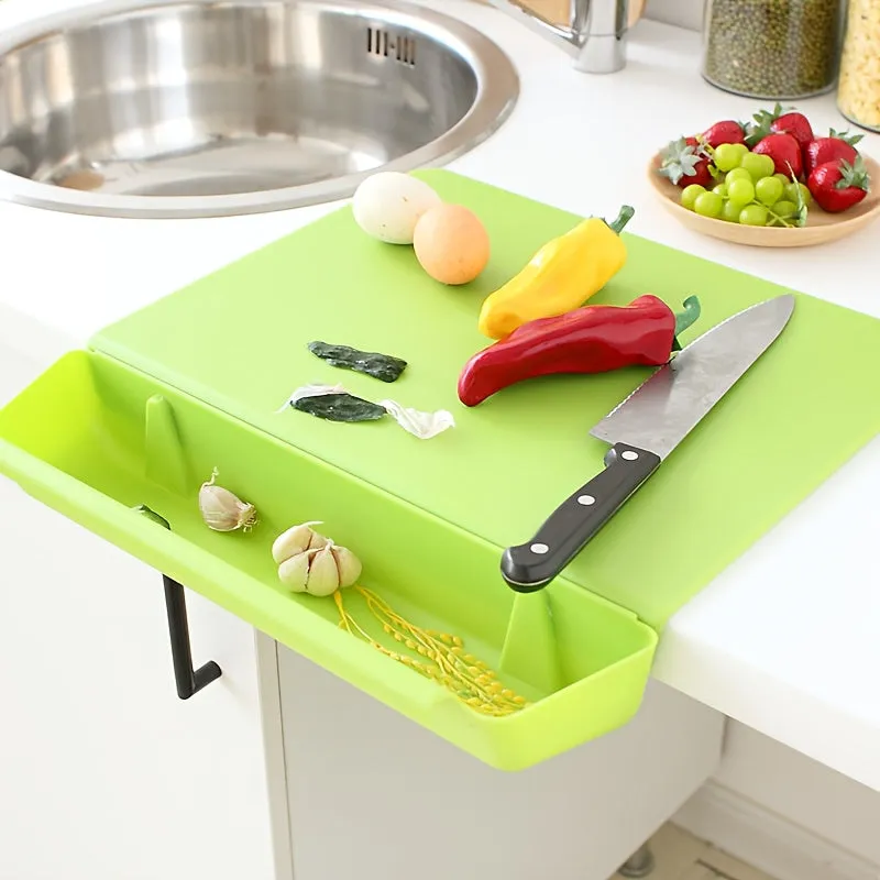 Premium Premium 2-in-1 Non-Slip Cutting Board – Detachable Chopping Board with Built-In Food Storage Container (Random Color- Pack of 1) - Buy Online at Alikart