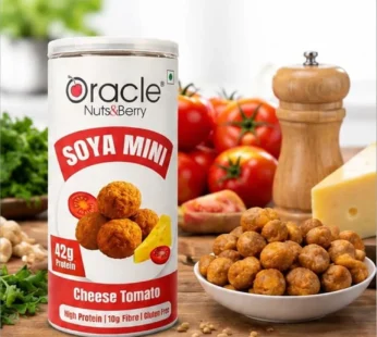 High-Protein Soya Snacks – Crunchy & Tangy Cheese Tomato Flavor