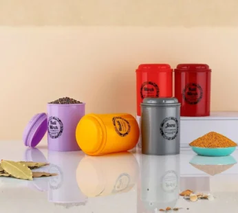 Spice Container Set Airtight Masala Jars Kitchen Storage Canisters with Lids Combo