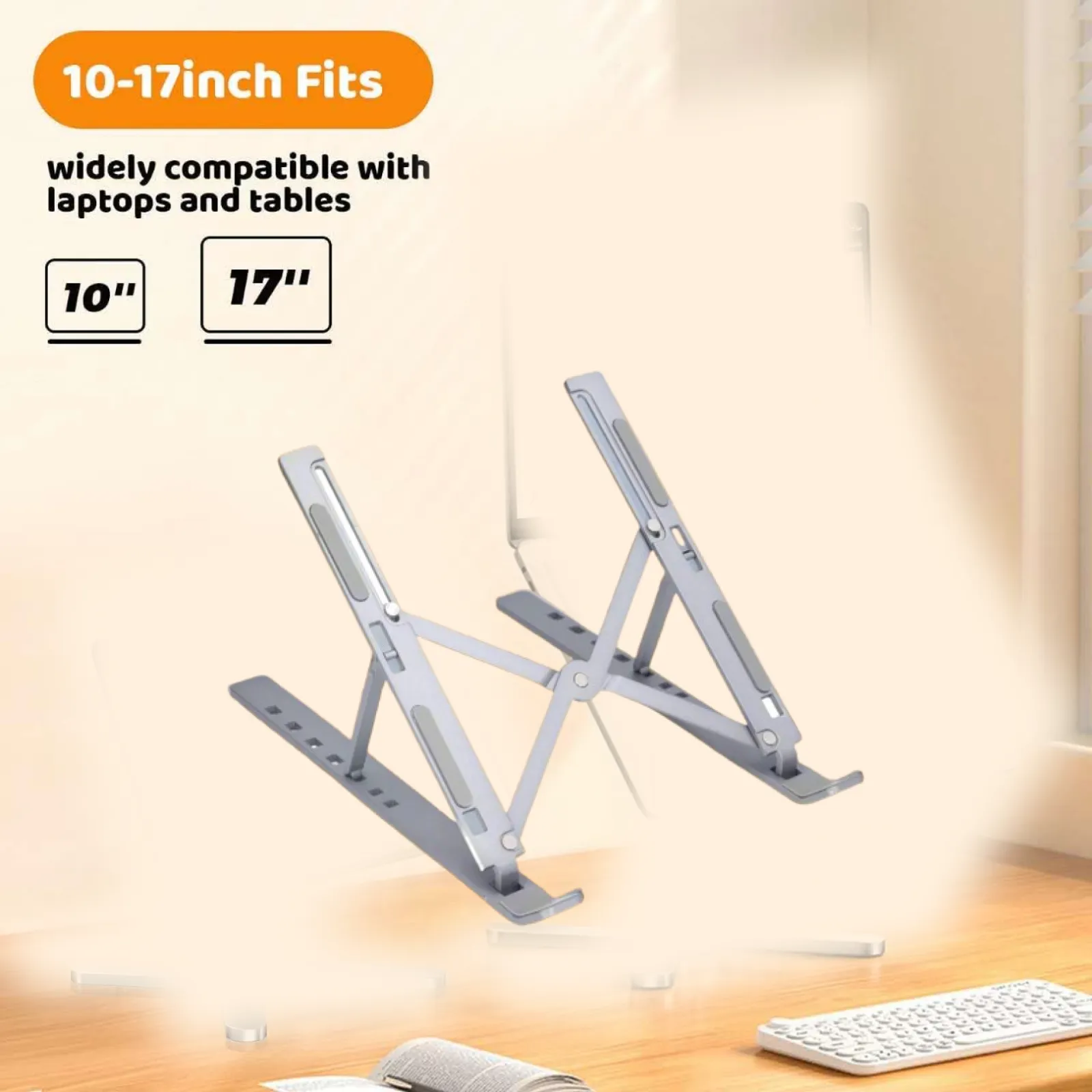Metal Portable Laptop Stand – 7 Adjustable Angles | Gambit - Detailed Feature View 2