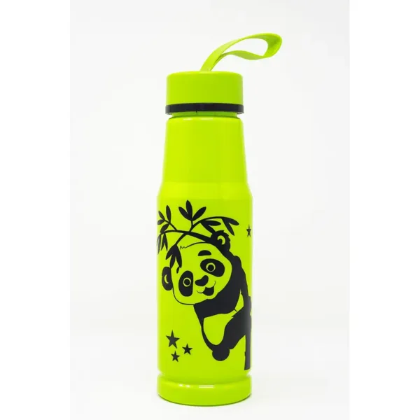 Cute Panda Design Water Bottle – 500 ml, BPA-Free & Portable (Random Color- Pack of 1)