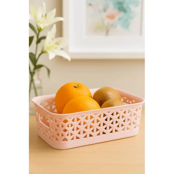 Croma Small Storage Basket Organizer – Large Capacity Multi-Purpose Storage Bin for Clothes, Toys, Bathroom & Kitchen Essentials
