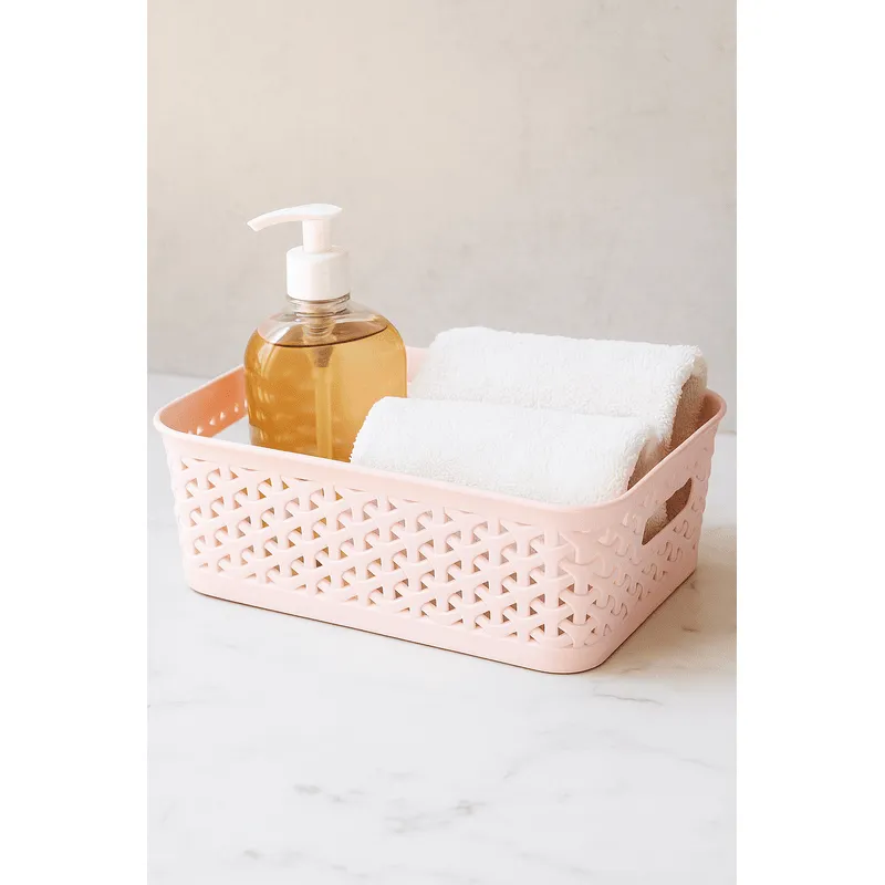 Premium Croma Medium Storage Basket Organizer – Large Capacity Multi-Purpose Storage Bin for Clothes, Toys, Bathroom & Kitchen Essentials - Buy Online at Alikart
