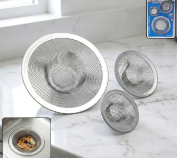 Stainless Steel Sink Drain Strainer Set – Prevents Clogs & Odors