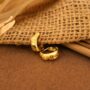 Premium 22K Gold Bali Hoop Earrings – Antique Floral Design - Buy Online at Alikart
