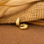 Premium 22k Gold-Plated Dotted Huggie Hoop Earrings – Elegant Everyday Wear - Buy Online at Alikart