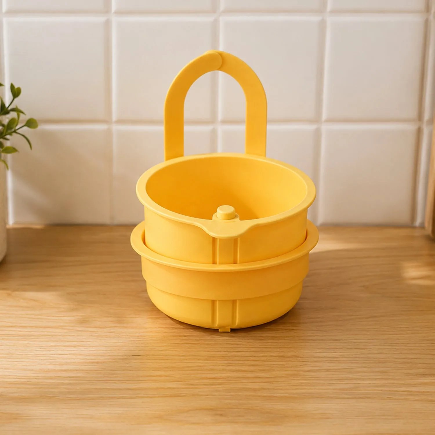 Plastic Hanging Kitchen Sink Drain Basket and Food Strainer with Handle (1 Pc) - Detailed Feature View 3