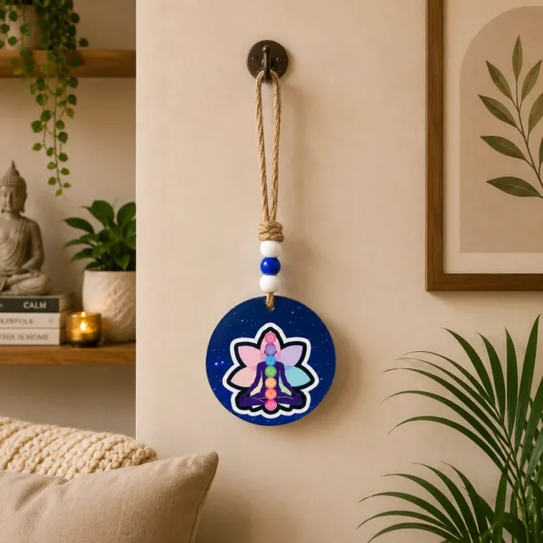 Meditation Chakra Hanging Wall Decor for Home, Yoga Room & Balcony