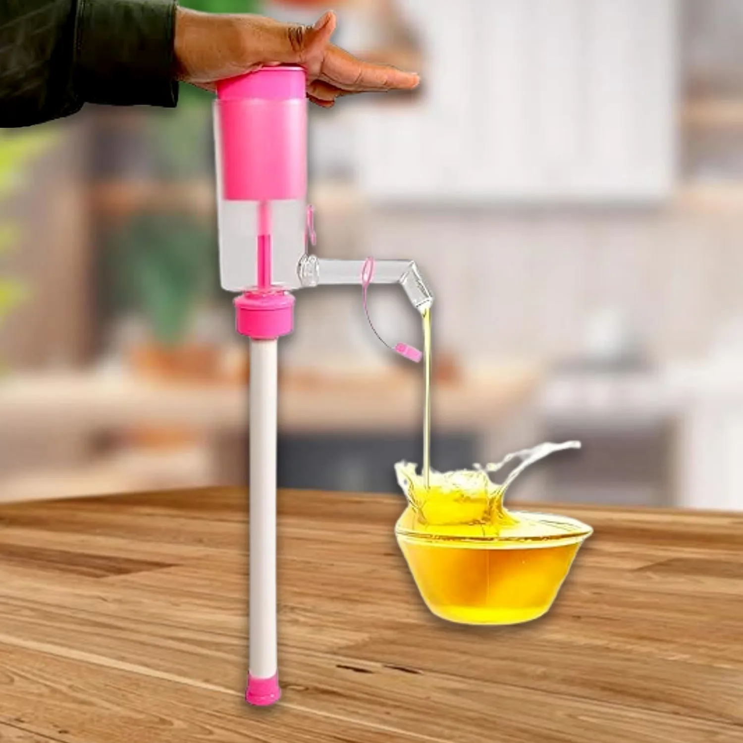 Hand Press Oil Extractor – Manual Plastic Oil Pump for Cups & Cans - Detailed Feature View 6