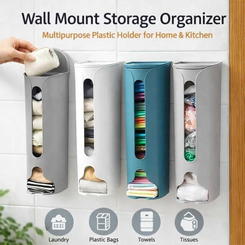 Premium 2 Pcs Multipurpose Wall Hanging Storage Box – Plastic Organizer for Bathroom & Kitchen Use (Random Colors) - Buy Online at Alikart