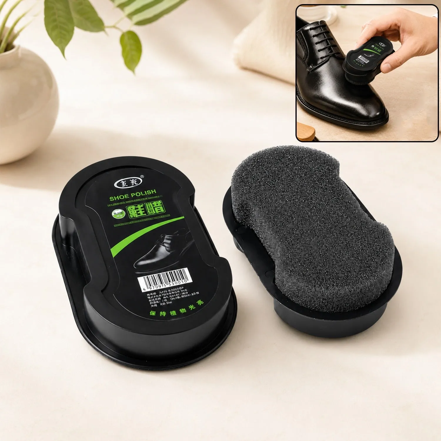 Premium Shoe Polish Sponge – Instant Shine & Easy Leather Care - Buy Online at Alikart