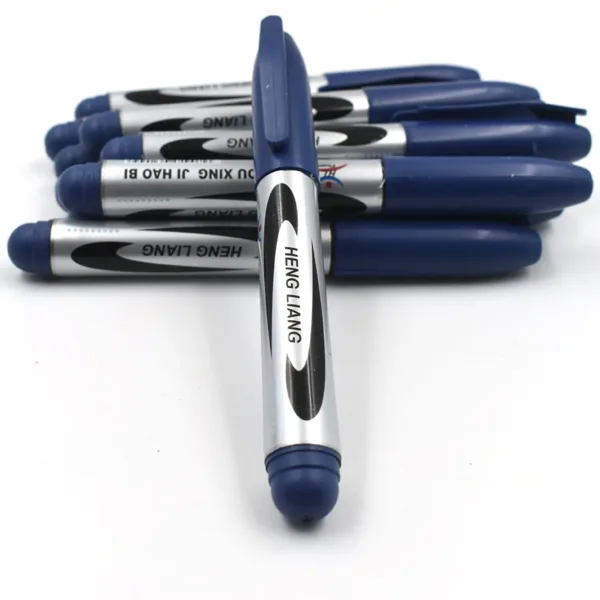 Blue Permanent Markers – 10 Pc Set for Whiteboards | InkGlow