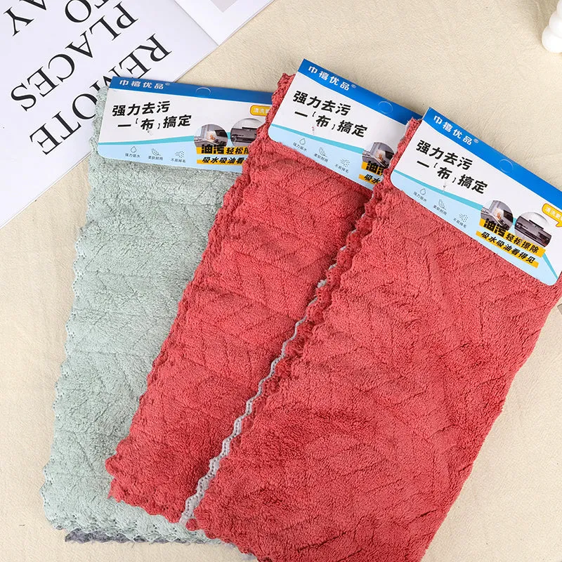 Premium 2 Pcs Dishwashing Cloth Set with Card – 30×30 cm Soft & Absorbent Kitchen Towels - Buy Online at Alikart