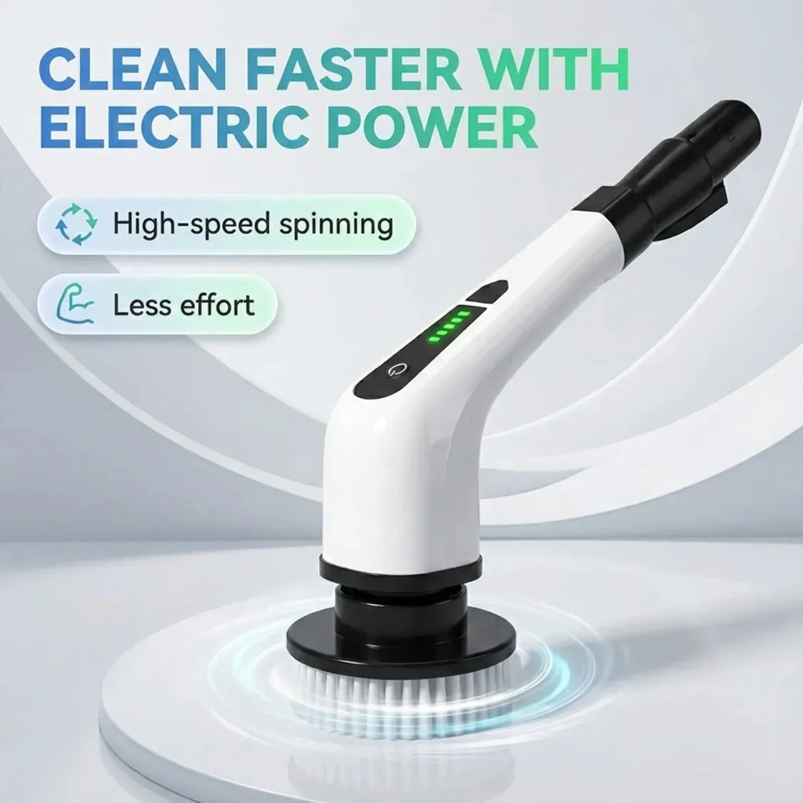 Premium Electric Spin Scrubber Brush – 7-in-1 Cordless Cleaning Tool - Buy Online at Alikart