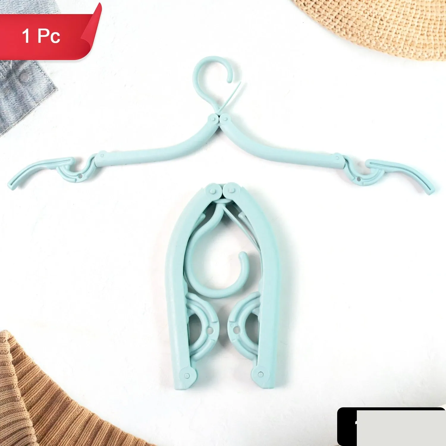 Foldable Travel Hanger – Lightweight & Space-Saving Design - Detailed Feature View 1