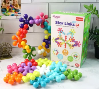 Kids Building Toy – Funskool Star Links Plus 24-Piece Set