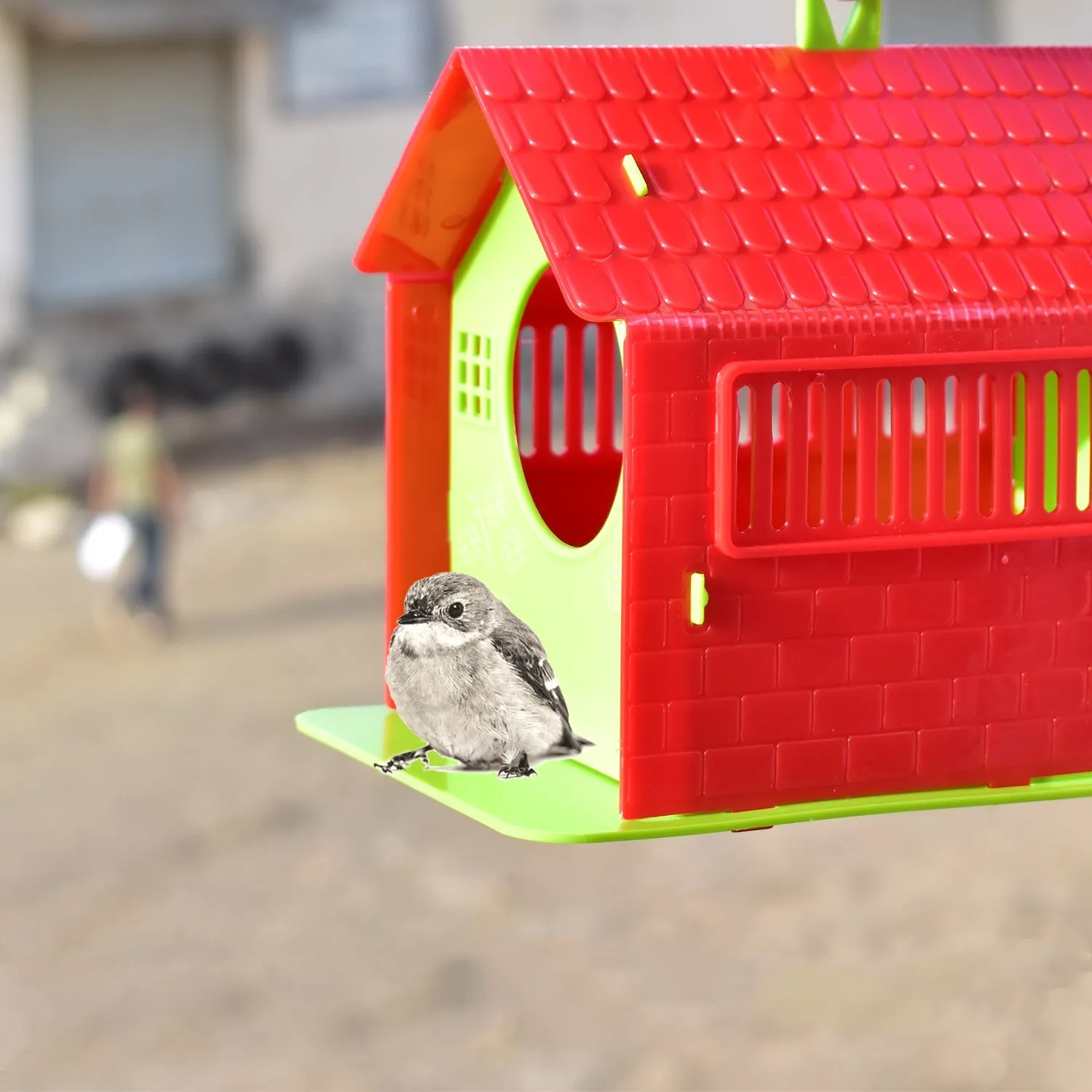 Premium Wooden Bird House for Small Garden Birds & Sparrows | Garden Vera - Buy Online at Alikart