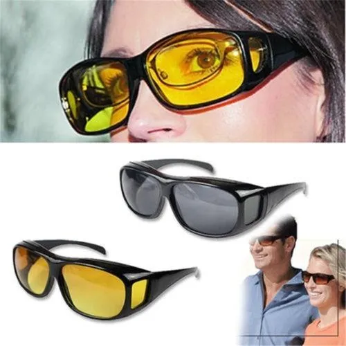 Premium Night Driving Glasses – Anti-Glare Yellow Lens HD Vision | Safora - Buy Online at Alikart
